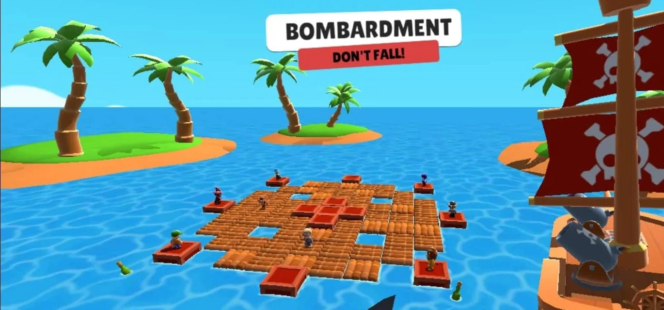 Stumble Guys Bombardment Map