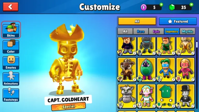 Stumble Guys APK Unlocked Skins
